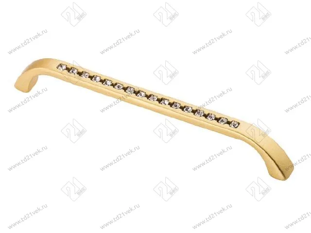 Скоба "Оскар" со стразами 5194-04/96 (мат.золото) <50/600> 1