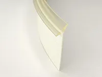 Уплотнительный гибкий плинтус для столешницы Аврора 9мм, 1 боб = 5м, прозрачный