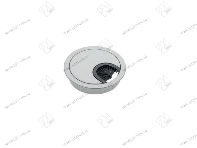 Заглушка кабель-канала PM-LBFI60-06, GTV, крулгая, d60, металл, инокс 1