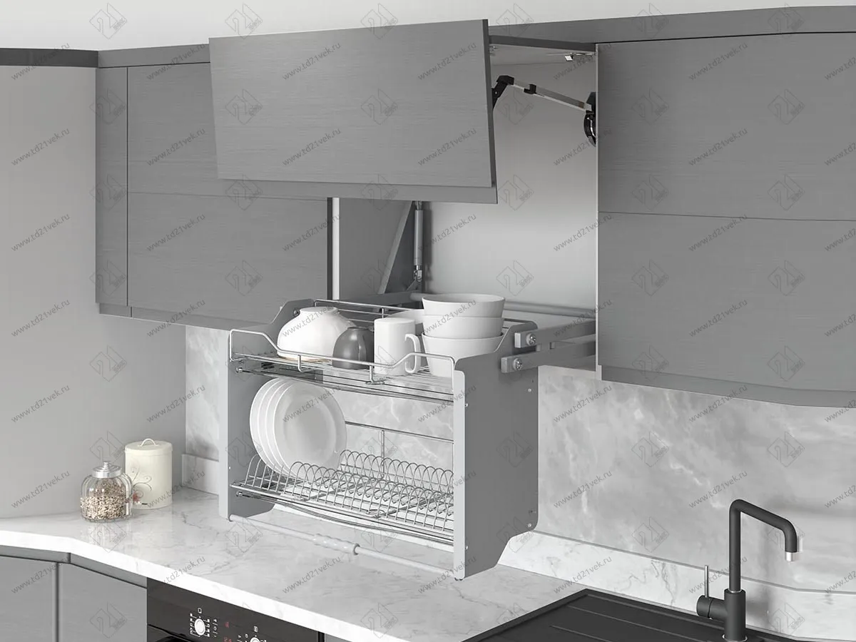 S-5181-C Выдвижная сушка для посуды в базу 600 мм, Starax, (564x300x550 мм), хром 1