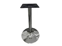 Подстолье для стола d445мм, d60хH715мм, хром+хром+черный / ПОРТУ/
