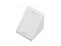 Уголок пластиковый №23 без крышки+крышка  (А)(белый) 100/1500