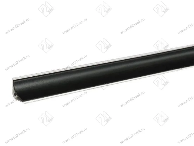 Плинтус RUS LB 15 (12) Черный матовый (черный) 3,0 м (№ 6051) <1/30> 1