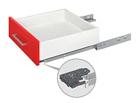 DB8781Zn/400 Направляющие, 400 мм скрытого монтажа 2D B-slide c доводчиком <10>