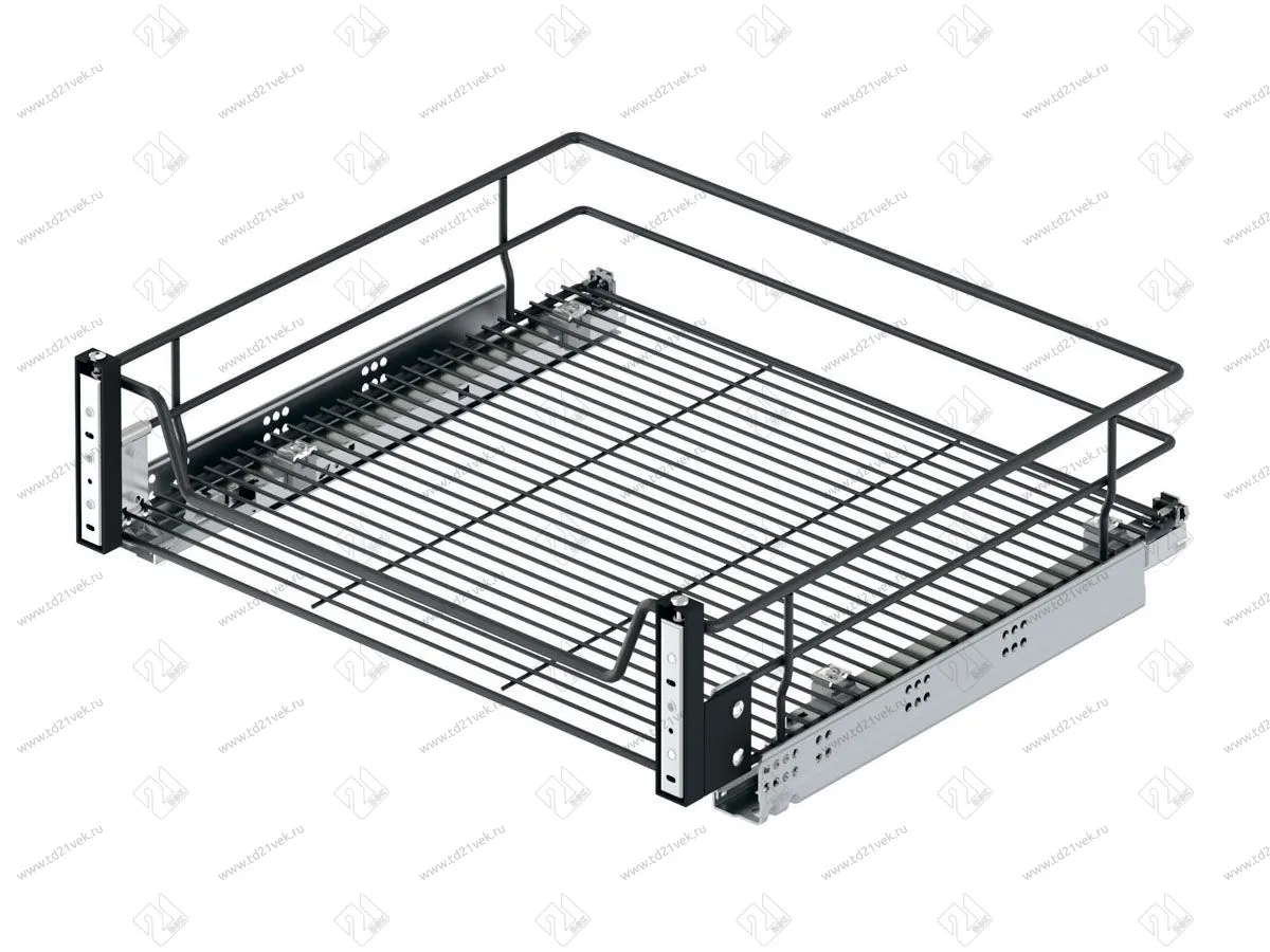 S-2343-A Выдвижная корзина с фасадным креплением в базу 450 мм, Starax, направляющие Blum Tandem, (410-430х500х160 мм) 2