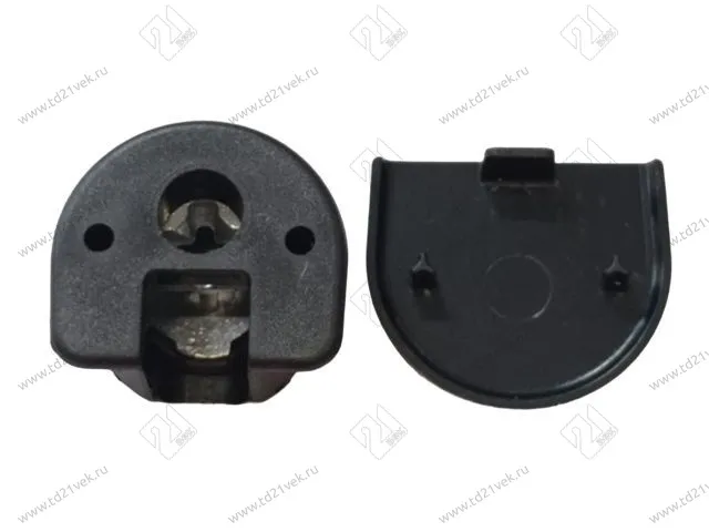 ACKRF016 Стяжка RAFFIX DUO d20*H12,5 мм с эксцентриком для плиты 16 мм, черная 2