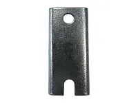 Опора колесная прямоходная 101, нагрузка 15 кг, d25 мм, h28 мм, черный