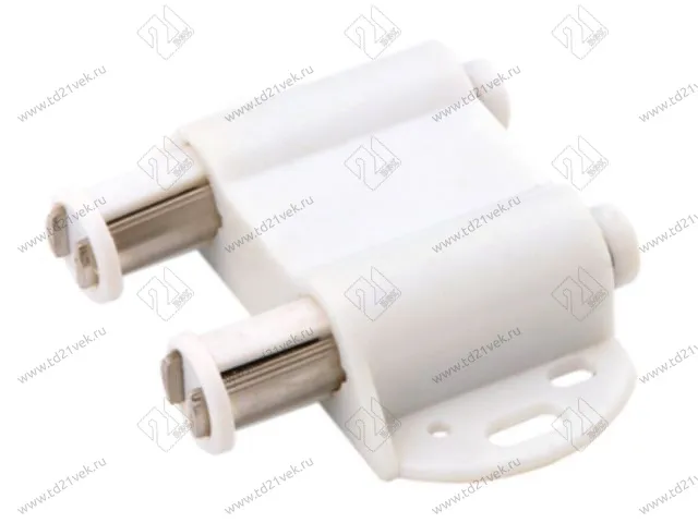 MH02/W Магнитный держатель для 2 стекл. фасадов (белый) <125> 1