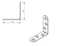 Кронштейн МК 60х60, цинк (100) <300>