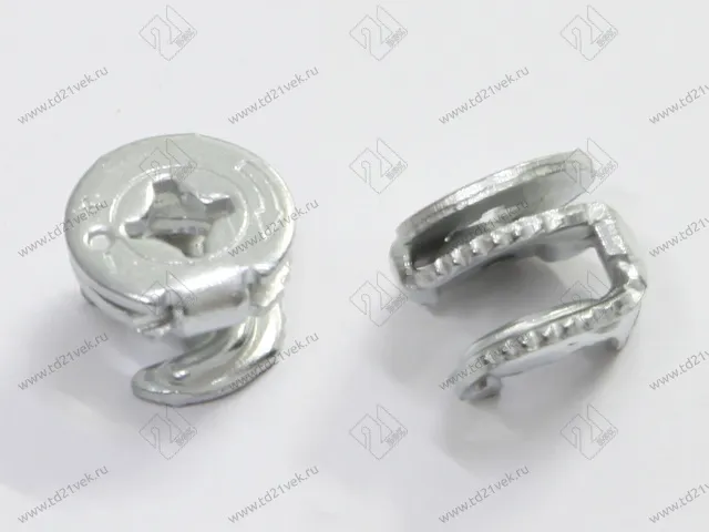 Эксцентрик штампованный для плит толщиной 16 мм, d15х12мм, Н=7,5мм, цинк 2