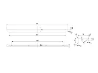RT110BL.1/000/1000 Ручка торцевая 864 мм матовый чёрный <20>