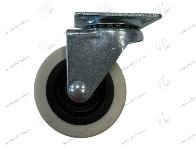 Опора колесная 321, нагрузка 30 кг, d50 мм, h63 мм, резина, серый 1