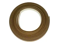 Уплотнительный гибкий плинтус для столешницы Аврора 7мм со скотчем, 1 бобина 5м, коричневый