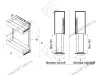 S-2204-UB-A  Бутылочница Starax (Box) шир. 250 (205х470х635) выдвижение правое, антрацит превью 2