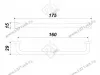 RS293BL.4/160 Ручка-скоба 160 мм , чёрный  матовый <25/250> превью 2