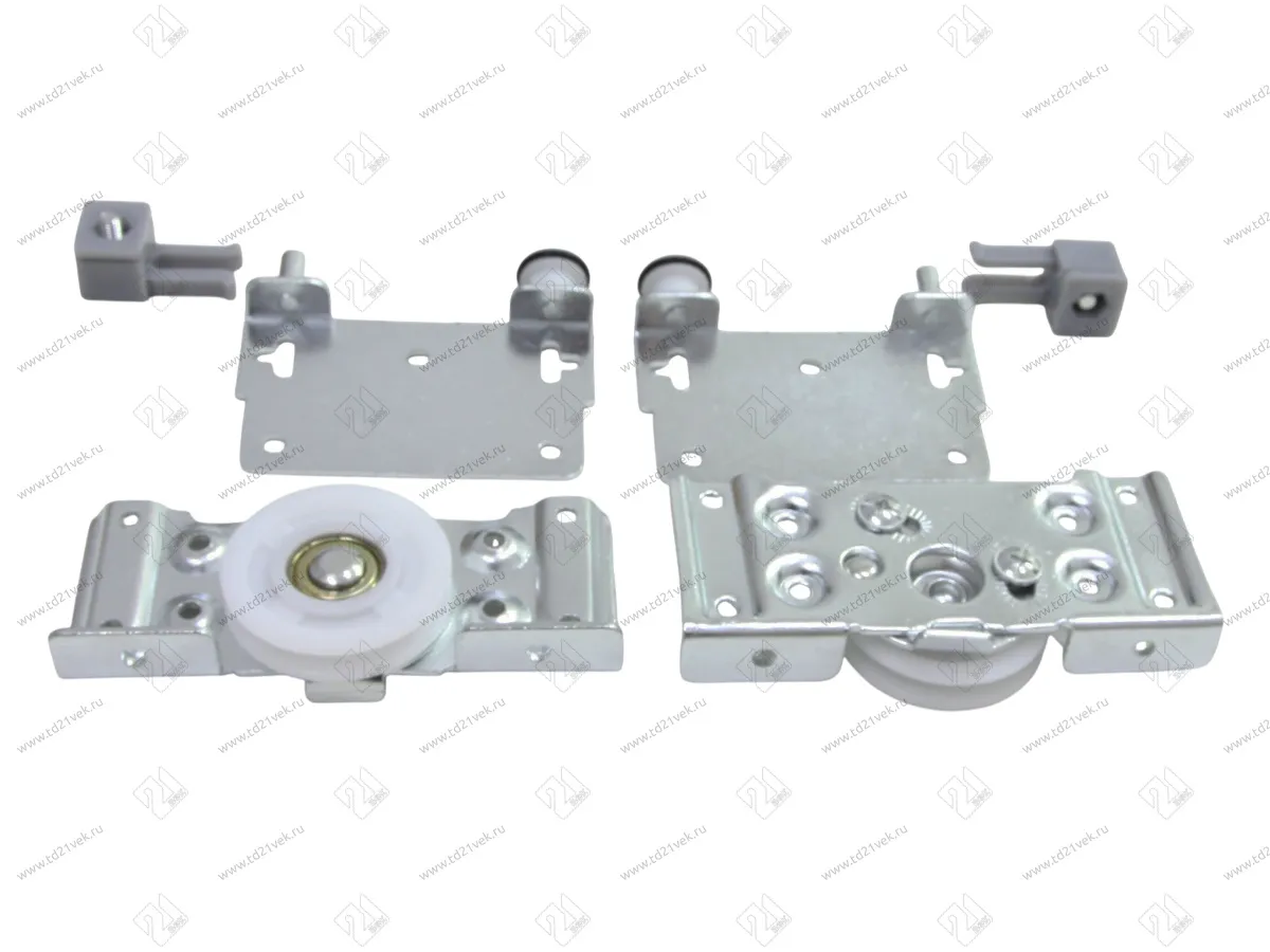 Механизм раздвижных дверей SKM 80AY, ролики регулируемые- комплект на одну дверь 1