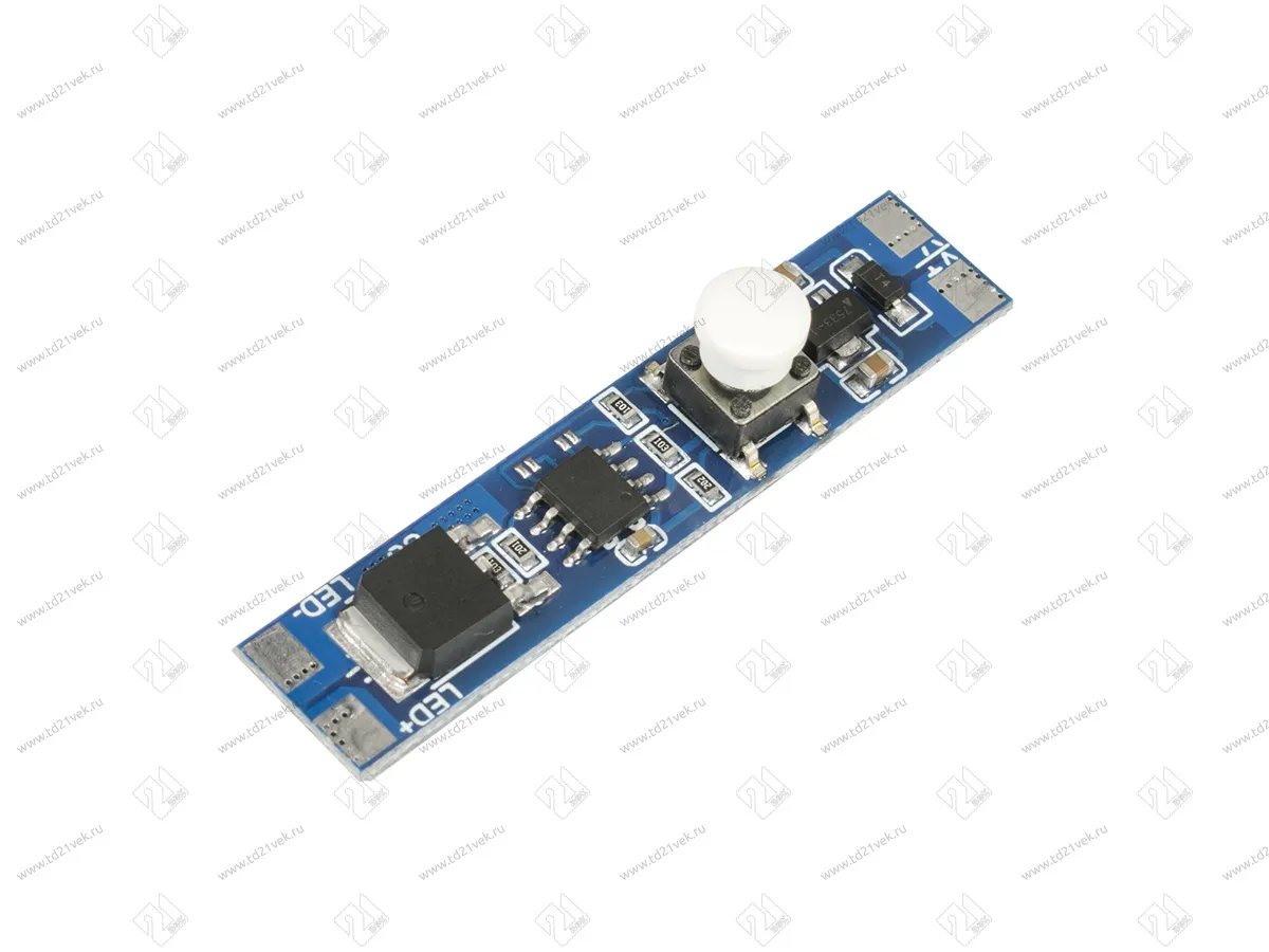 08.800.00.329 Кнопочный электронный выключатель DKN-1 встраиваемый с диммированием, с памятью, 12- 24 В 1