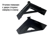 Уголок защитный пластиковый для ЛДСП 22-32 мм, черный