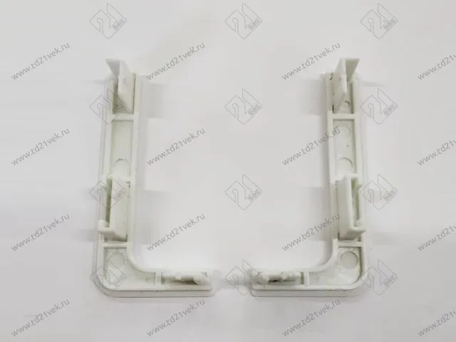 Г-образный комплект открытых заглушек (2 шт.) №1 белый <5> 2