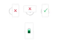 06.800.01.357 Источник питанния - беспроводная зарядка SECRET скрытого монтажа, 15Вт, D=73х15мм, белая, вход 12В, 2А, провод L=2м с конн. L813, расст. 2-8мм