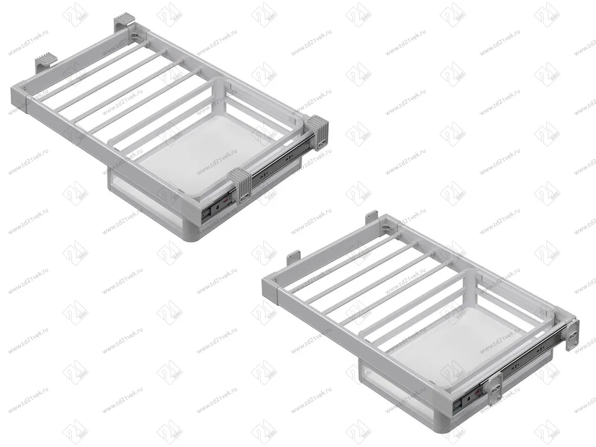 S-6241-G Корзина для одежды с брючницей в базу 700 мм, Starax, (650-680х470х160 мм) 4