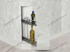 S-2601-C Бутылочница 150, Starax, 2-х ярусная, направляющие Blum Tandem, (106х465х495 мм), частичное выдвижение, правая превью 1