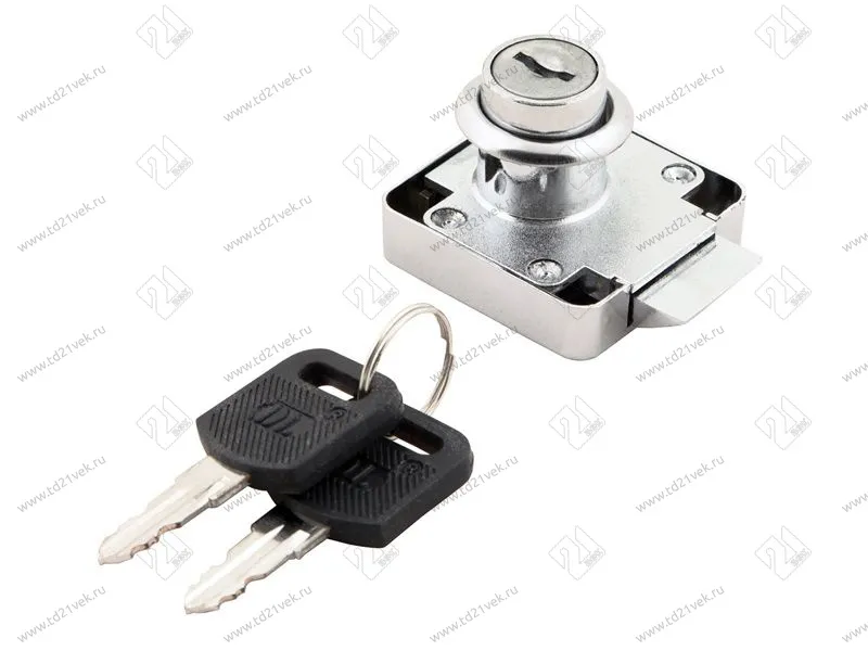 Замок №338 DL (квадратный) хром (полуавтомат) <12/240> 1