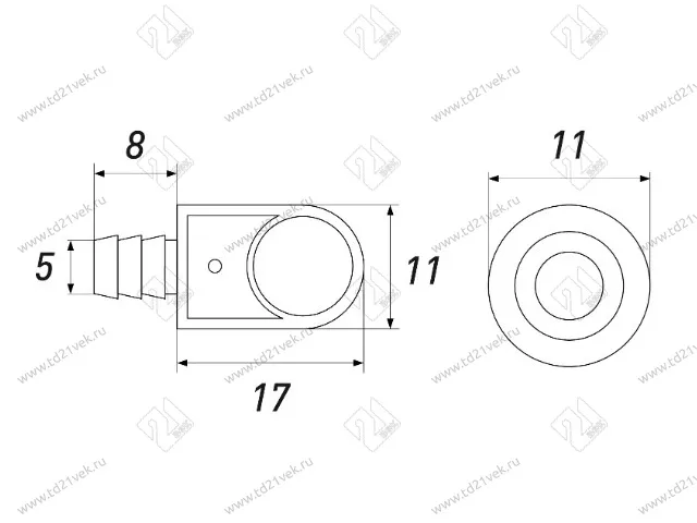 Полкодержатель с вакуумной присоской для стекла <1/10000> 3