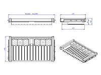 S-6714-A Брючница с органайзером для аксессуаров в базу 900 мм, Starax, (860-890х475х125 мм), направляющие Blum Tandem, антрацит