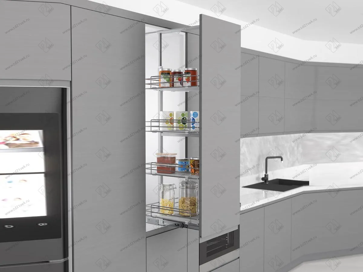 S-1548-C Шкаф-колонна в базу 600 мм, Starax, 6-ти ярусная, (480х510х1850-2000 мм) 1