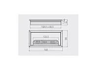 Заглушка кабель-канала LB-80X160-20 Мерида, GTV, 80x160мм, анодированный чёрный