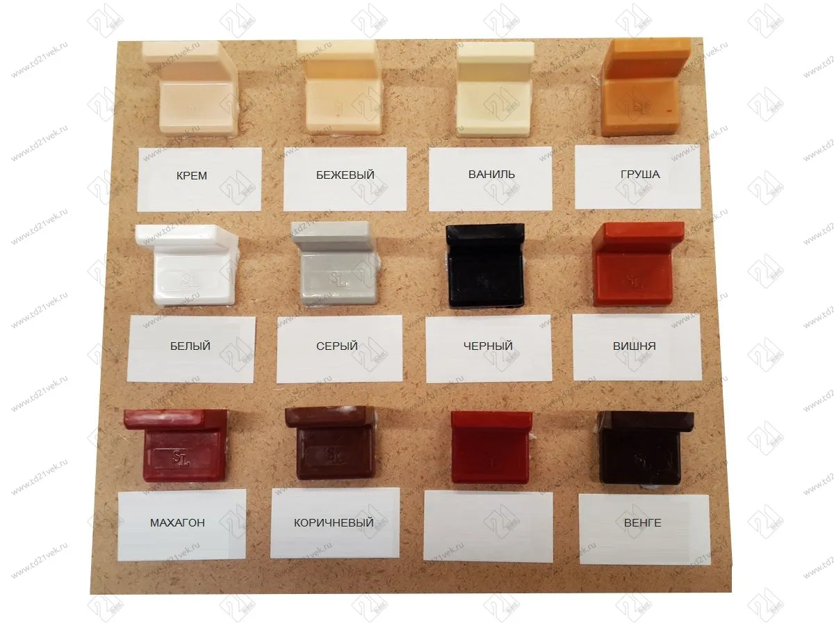 Уголок крепежный 28х28х28мм толщ.1,2мм с крышкой, 028.20 груша <500> 3