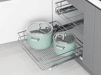 S-2339-C Выдвижная корзина на распашной фасад в базу 900 мм, Starax, направляющие Blum Tandem, (860-880х482х145 мм)