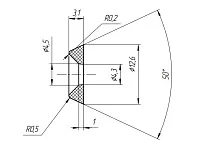 Шайба пластмассовая (прозрачная) внешн.-12, внут.- 4 мм, 1уп.= 1000 шт.