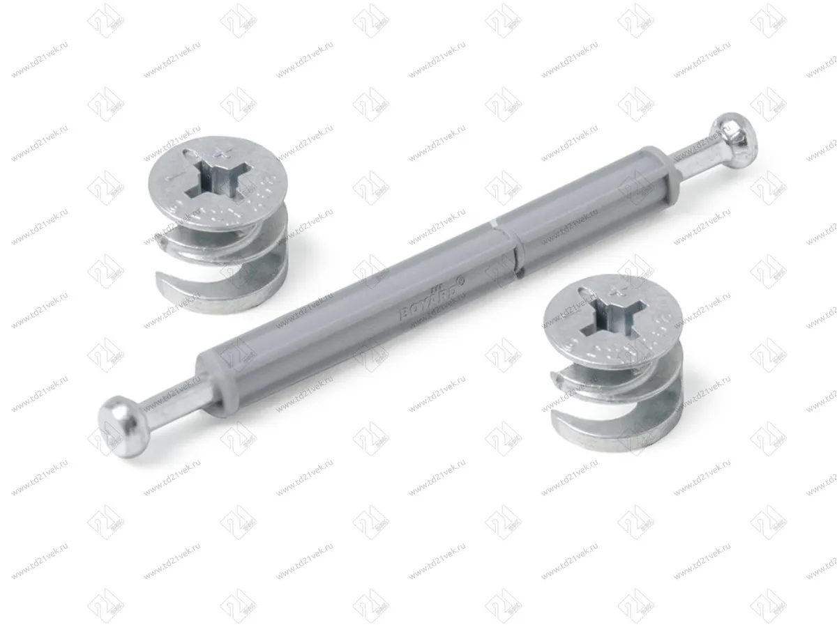 Стяжка B-fix ST01/50/6/Zn/01 Эксцентрик 15х12мм 2шт, дюбель 84мм с рез.6,3x13мм <1000> 1