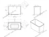 S-2573-G Мусорное ведро в базу 400 мм, Starax Large Busket, (260x440x300 мм) превью 4