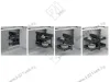 S-3009-UB-A Волшебный уголок Starax Unique Box 2-х.яр, шир. 500 (700х510х560 мм), с доводчиком, универсальный, антрацит превью 2