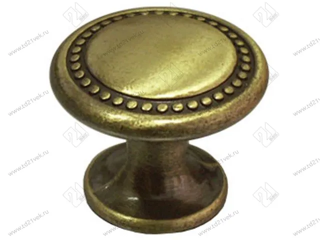 RC053AB.4 Ручка-кнопка, старинная латунь <50> 1