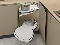 S-3013-C Волшебный угол "Лепесток" в базу 450 мм, Starax, (850х475х600 мм), левый