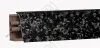 Плинтус для столешниц "черное серебро"  3,0 м ПВХ LB-381-6114  (№ 459) <1/20> превью 1