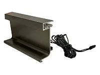 Г-образный профиль GOLA с подсветкой, алюминий матовый, L=3000 мм, в комплекте LED лента, крепления 6 шт., коннектор