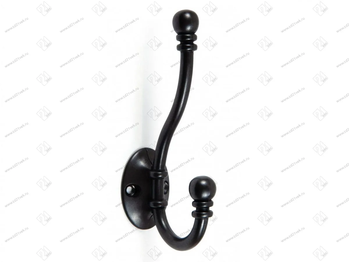 K209ABL.6  Крючок мебельный старинный черный <25> 1