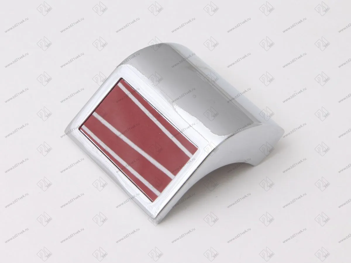 KD-32-02-29 Скоба Metax 32 мм (хром/красный волна) <50/250> 1