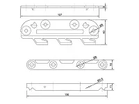 Стяжка кроватная № 2 (4 шт), цинк желтый <20>