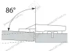70T3553 BEGR V250 S Ограничитель на 86* угла откр. петли CLIP top BLUMOTION 110* <250> превью 2