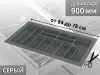 S-2290-GP Лоток для столовых приборов Starax в базу шир. 900 (840x490x55) серый <15> превью 1