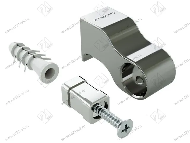 S-4085-A Держатель рейлинга, Starax, (20х20х50 мм), антрацит 1