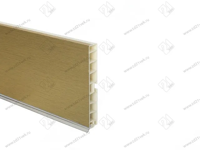 Цоколь кухонный 4м с силик.пр., золото шлифованное H-100 <15> 1