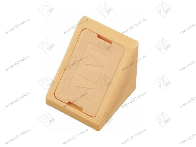 Уголок пластиковый №13 без крышки+крышка (А)(беж.-роз.) 100/1500 1