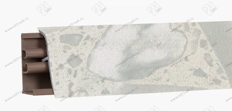 Плинтус для столешниц "белые камушки"  3,0 м ПВХ LB-381-6024   (№476/6071/387/332) <1/20> 2